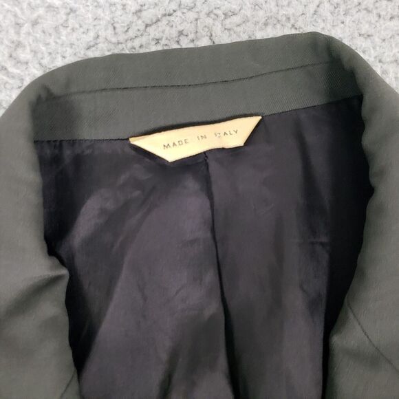 VINTAGE Donna Karen Jacket Coat Mens‎ 42 Gray Wool Suit Jacket Sport Coat Italy - Picture 2 of 16